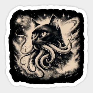 Vintage Lovecraft cat Sticker